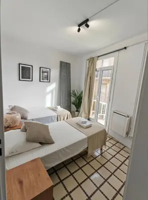 Cama o camas de una habitación en boutique centro nuevo, perfecto grupos o familias