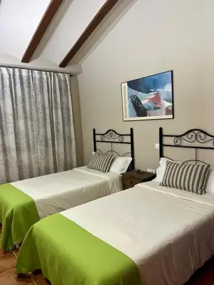 Cama o camas de una habitación en La Paidera de Cutanda