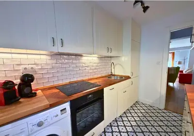 Una cocina o zona de cocina en Ático Peña Blanca: Magníficas Vistas al Valle