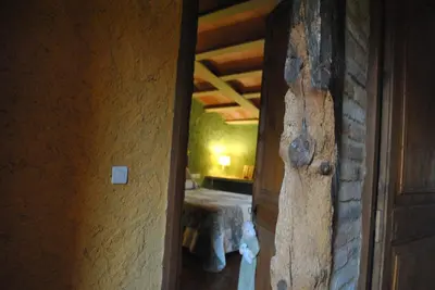 Cama o camas de una habitación en Masia El Riscle - Moli Del Pont