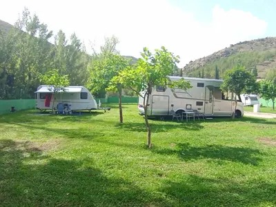 Paisaje cerca de este camping