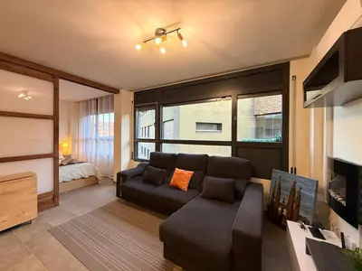 Zona de estar de El Loft de Salàs - L'Amfitriona