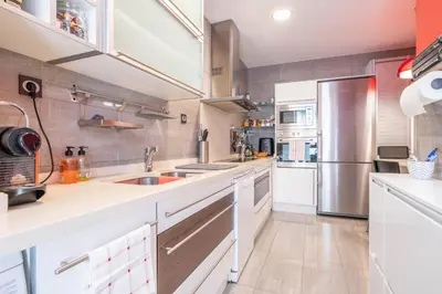 Una cocina o zona de cocina en Luxurious apartment in the center of Zaragoza