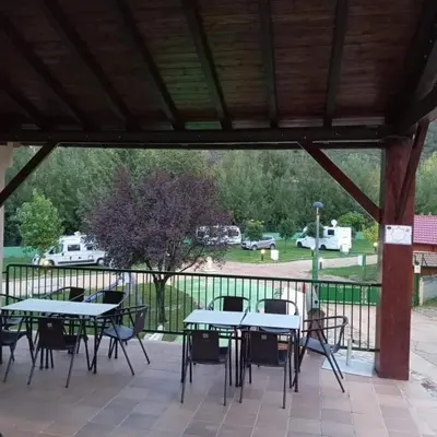 Jardín al aire libre en Camping Las Aguas