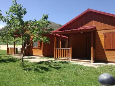 Jardín al aire libre en Camping Las Aguas