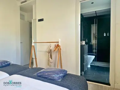 Cama o camas de una habitación en Dos Torres Las Canteras