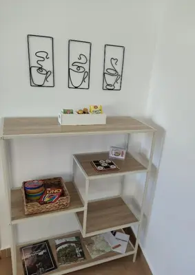 Biblioteca en el apartamento
