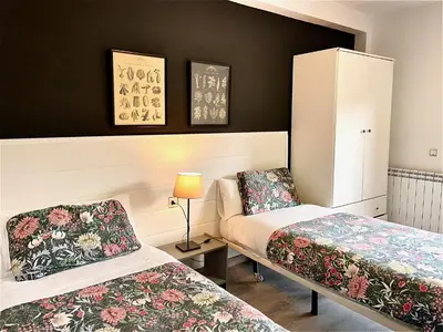 Cama o camas de una habitación en Riojania El Vino