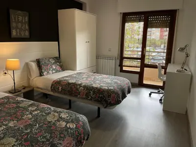 Cama o camas de una habitación en Riojania El Vino