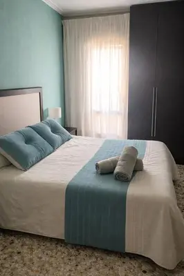 Cama o camas de una habitación en Manu Casa Rural II