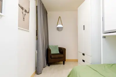 Cama o camas de una habitación en Apartamento con Parking Gratis al lado del Pilar - Alfonso Suites