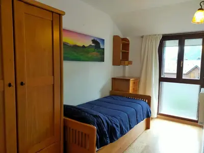 Cama o camas de una habitación en Apartamento Asueto Ordesa