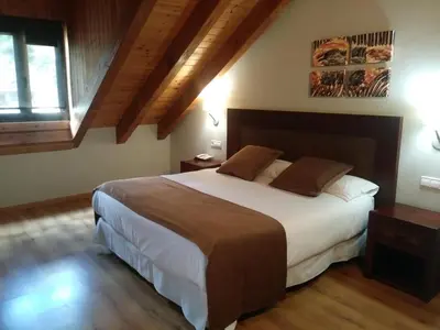 Cama o camas de una habitación en Roca Blanca