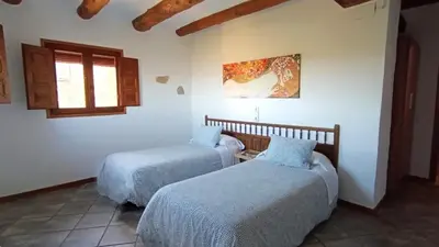 Cama o camas de una habitación en Casa Miret de Mur