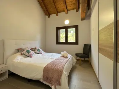 Cama o camas de una habitación en Apartamento Rural AINARIAK - Sasi
