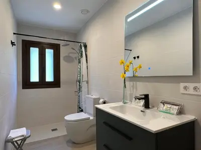 Un baño de Apartamento Rural AINARIAK - Sasi
