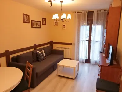 Zona de estar de Apartamentos Valle de Tena - Biescas 3000