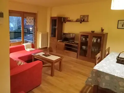 Zona de estar de Apartamentos Valle de Tena - Biescas 3000