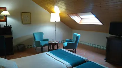 Cama o camas de una habitación en Parador de Alcañiz