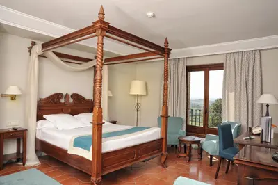 Cama o camas de una habitación en Parador de Alcañiz