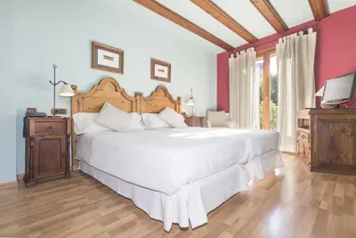 Cama o camas de una habitación en Hotel Casa Cornel