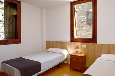 Cama o camas de una habitación en Habitacions La Coma de Taüll