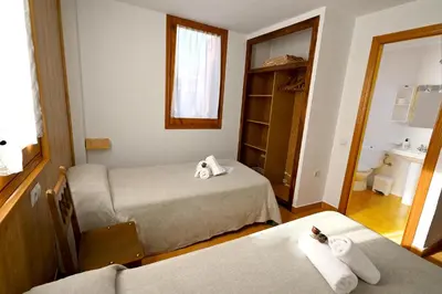 Cama o camas de una habitación en Habitacions La Coma de Taüll