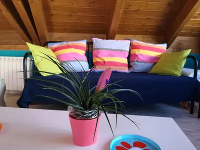 Zona de estar de Casa Gomez