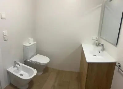 Un baño de Apartaments Plaza Príncipe Viana