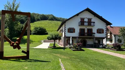 Jardín al aire libre en Apartamentos Irati