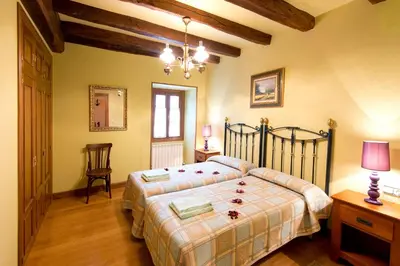Cama o camas de una habitación en Casa Aldekotxeberria