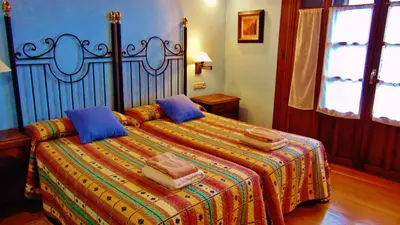 Cama o camas de una habitación en Casa Aldekotxeberria
