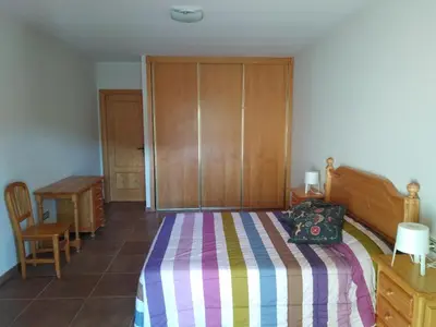 Cama o camas de una habitación en Albergue Casa Salinas