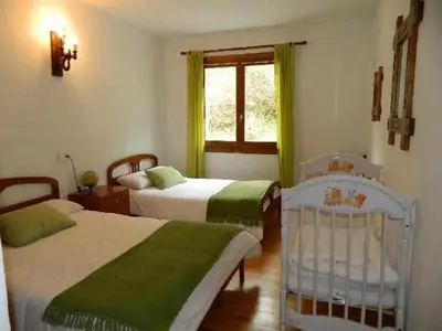 Cama o camas de una habitación en Casa Rural Mantxoalorra