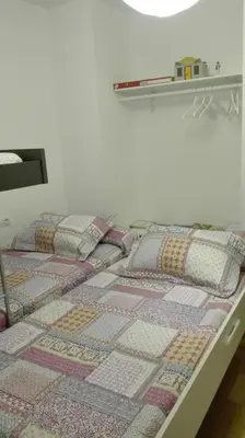 Cama o camas de una habitación en Apartamento La Rueda