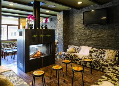 Zona de estar de Hotel Vall d´Aneu