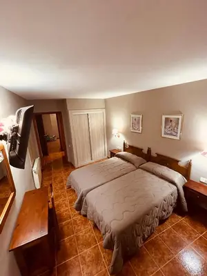 Cama o camas de una habitación en Hotel Orla