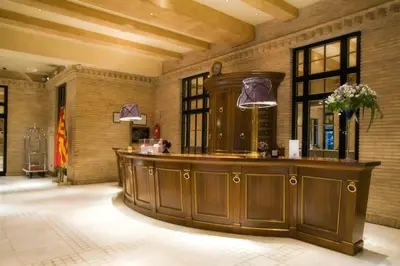 El vestíbulo o zona de recepción de Hotel Palafox