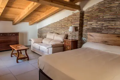 Cama o camas de una habitación en Plaza Apartamentos
