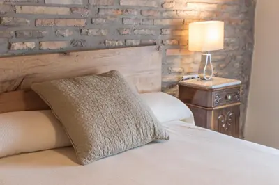 Cama o camas de una habitación en Plaza Apartamentos
