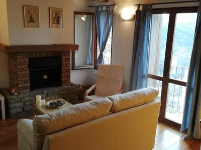 Zona de estar de Coqueto Apartamento Dúplex en Roda de Isábena