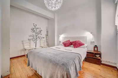 Cama o camas de una habitación en Jarauta 18 by Clabao