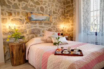 Cama o camas de una habitación en Torre Caïm