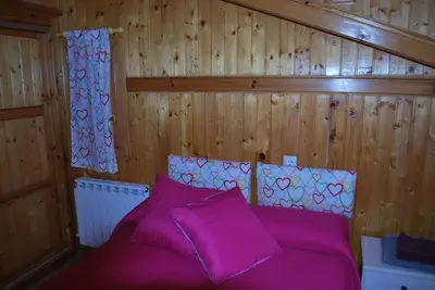 Cama o camas de una habitación en Casa Telma y Hugo