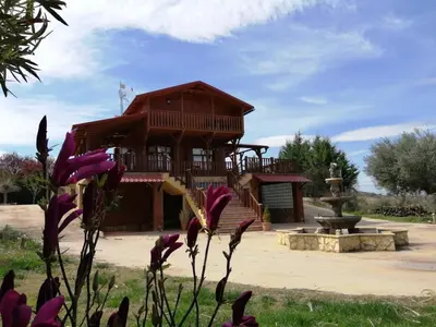 Jardín al aire libre en Casa Telma y Hugo