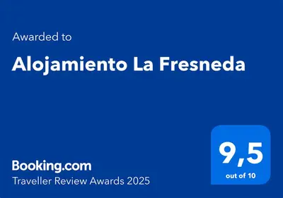 Certificado, premio, señal o documento que está expuesto en Alojamiento La Fresneda