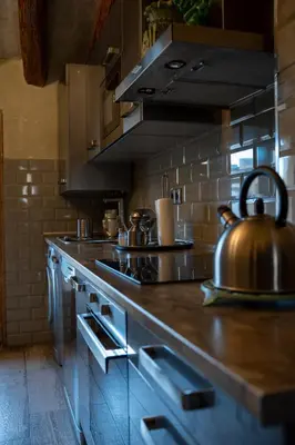 Una cocina o zona de cocina en Apartamentos Basilicus