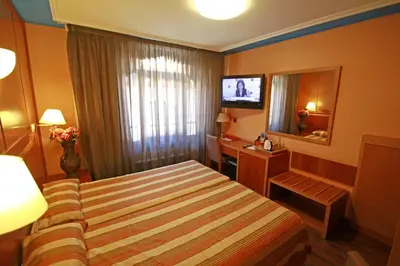 Cama o camas de una habitación en Hotel Paris Centro