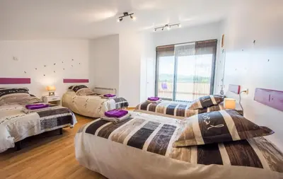 Cama o camas de una habitación en Casarosaenea