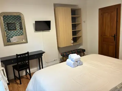 Cama o camas de una habitación en Leyendas Del Pirineo